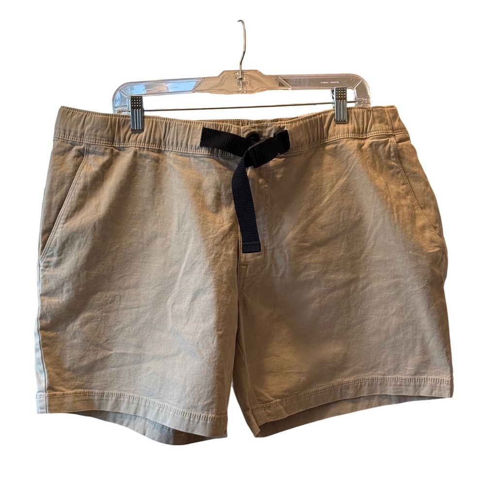 St Johns Bay Outdoor Mens‎ XXL Pale Khaki Stretch Belted Hiking Shorts New